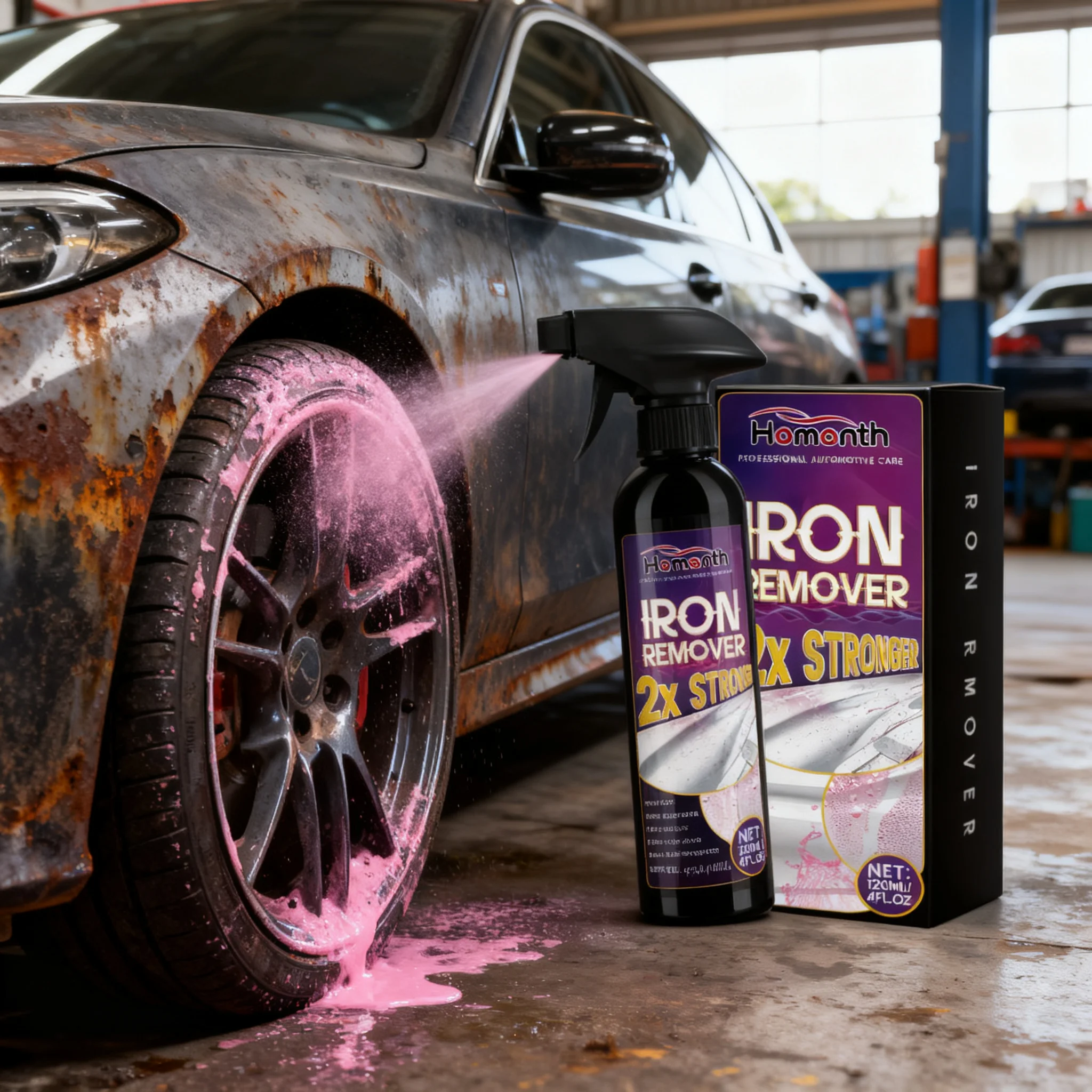 Metal Rust Remover Spray Heavy Duty Corrosion Cleaner for Metal Tools for Car Motorcycle Auto Parts Fast Acting Rust Dissolver