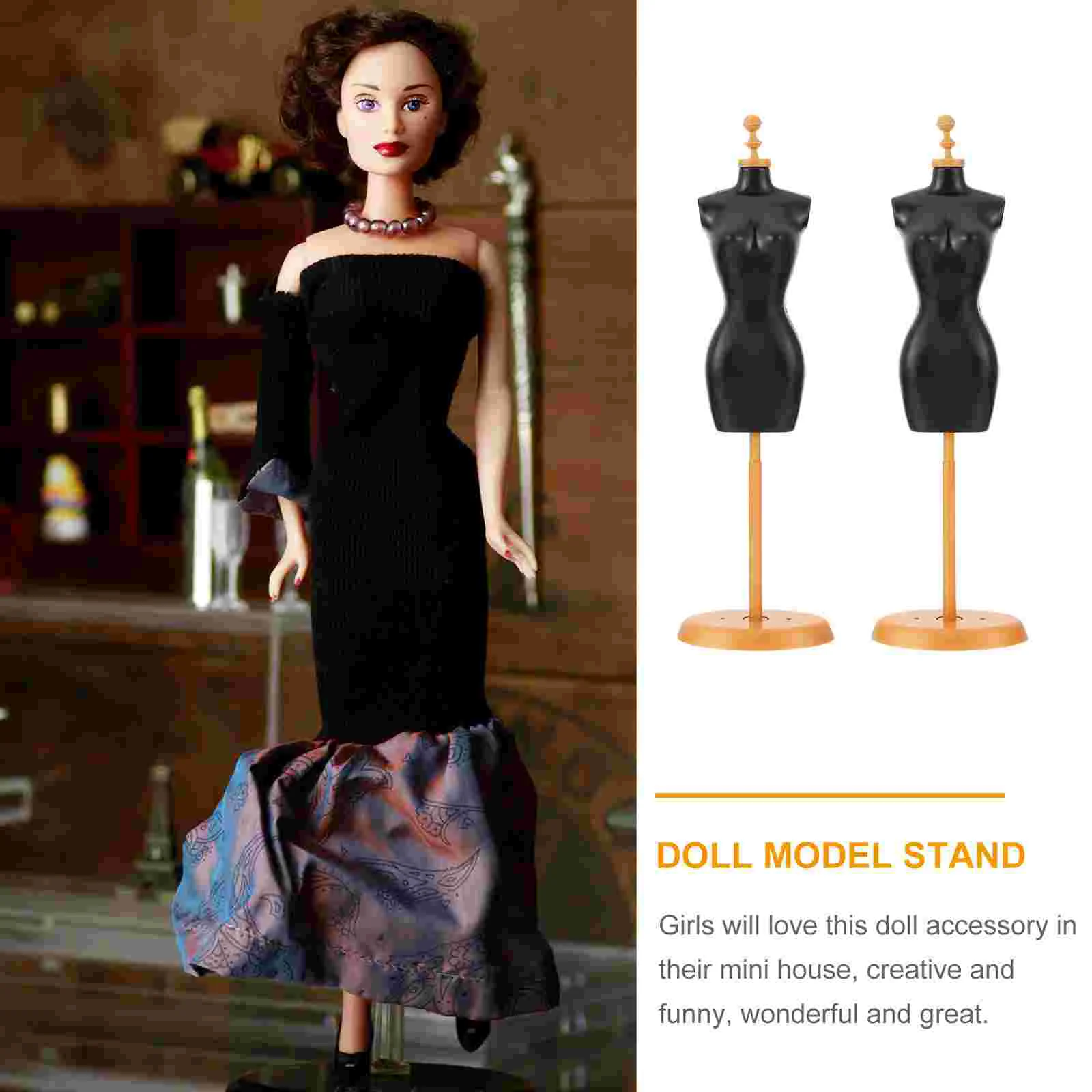 5 Pcs Model Stand Dress Form Display Shelves Clothing Mannequin Support Mini Rack Human Body Clothes