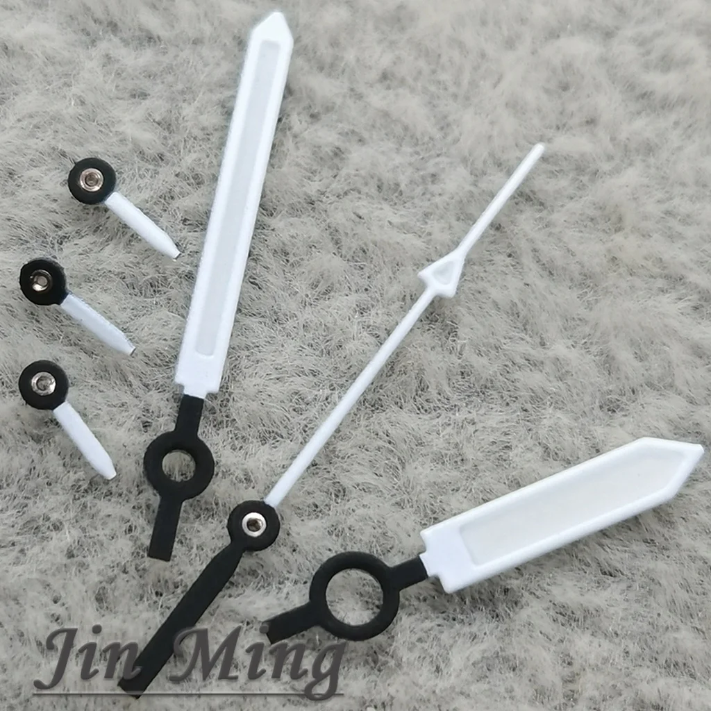 High Quality 6Pins VK63 Watch Hands White Black Grey Hands Green Luminous Watches Pointers Fit VK63 VK63A Quartz Movement - view 4