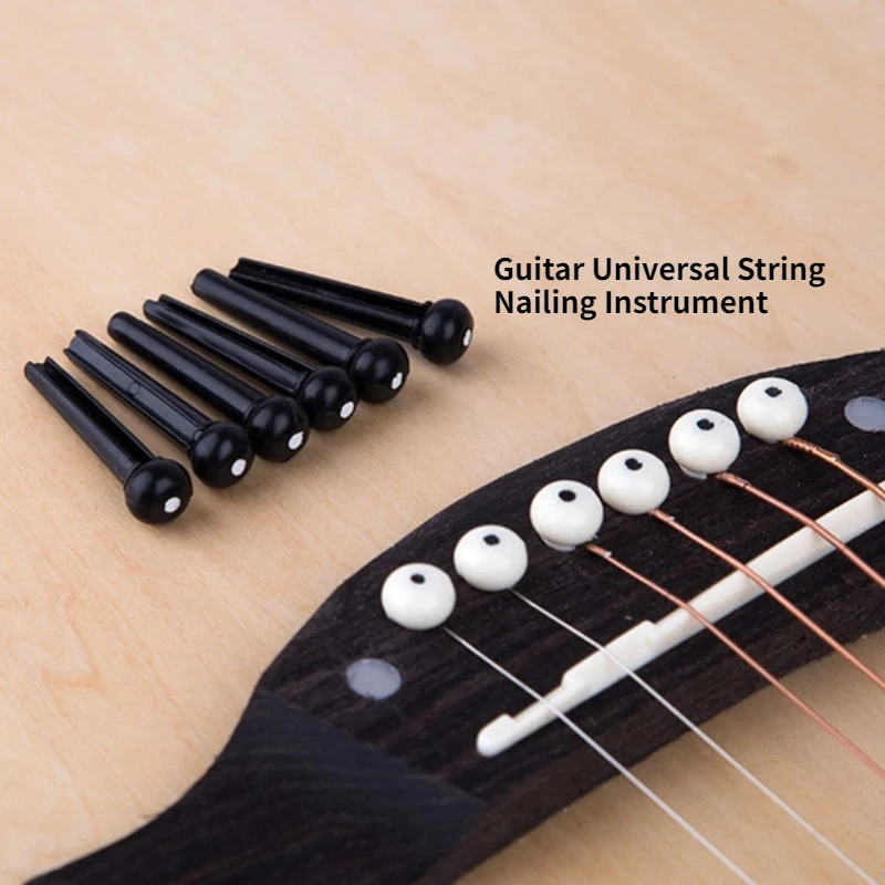 Guitar universal fixed string nail instrument plastic guitar bridge sales folk guitar string instrument parts guitar accessories