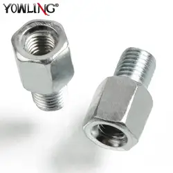 Moto Scooter Motorcycle Reaview Mirrors Bolts Screw Adapter M10 M8 10MM 8MM thread Convertor FOR Aprilia BMW