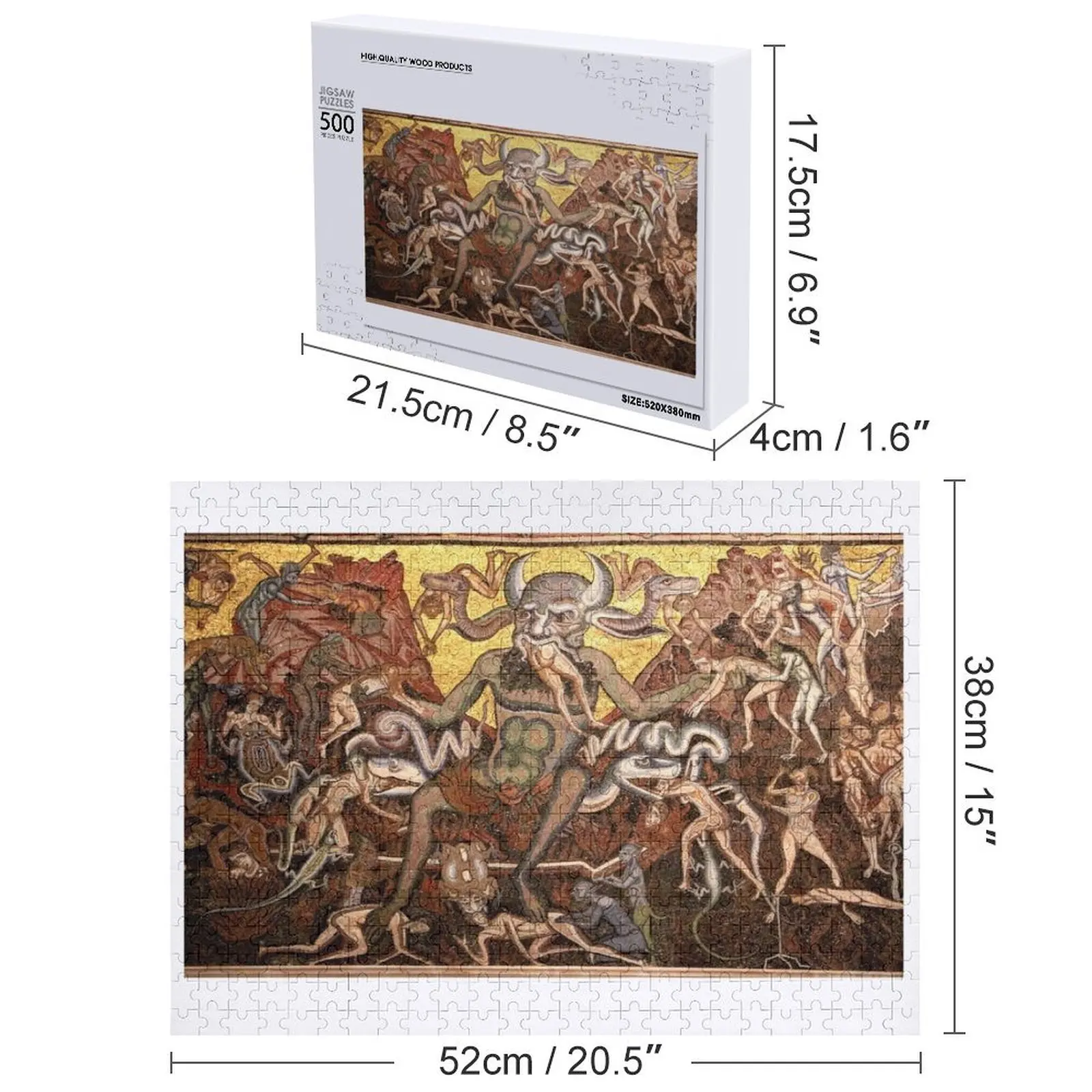 HD Hell Scene (в розницу), от Coppo di Marcovaldo, ВЫСОКОЕ РАЗНИЦА, головоломка, персонализированные игрушки с именем для детей, головоломка