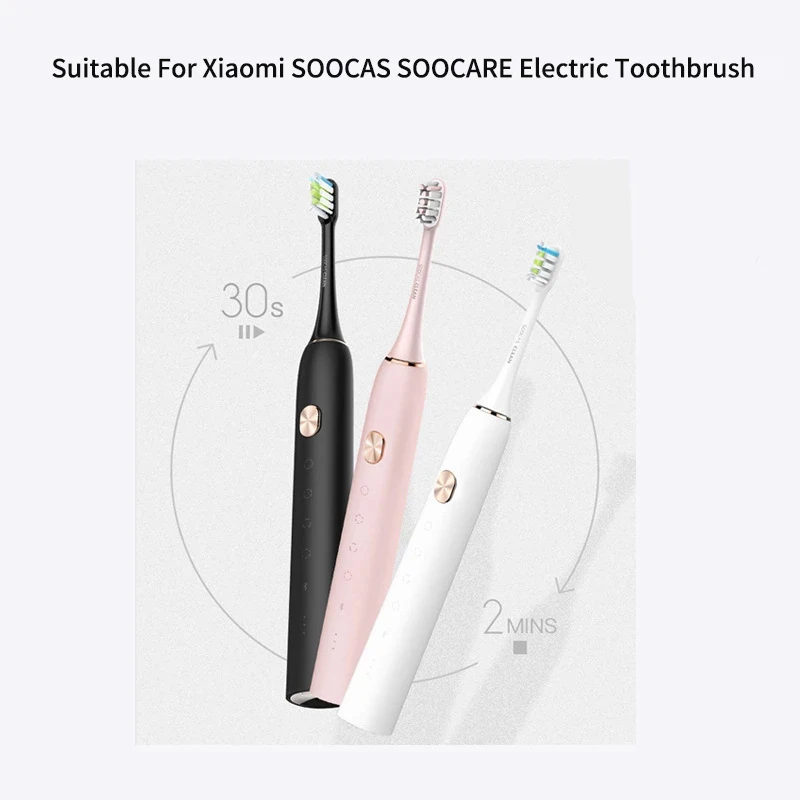 Replacement Brush Heads For Xiaomi SOOCAS V1 V2 X3 X3U X5 SOOCARE Sonic Electric Toothbrush Heads DuPont Soft Bristle Nozzles