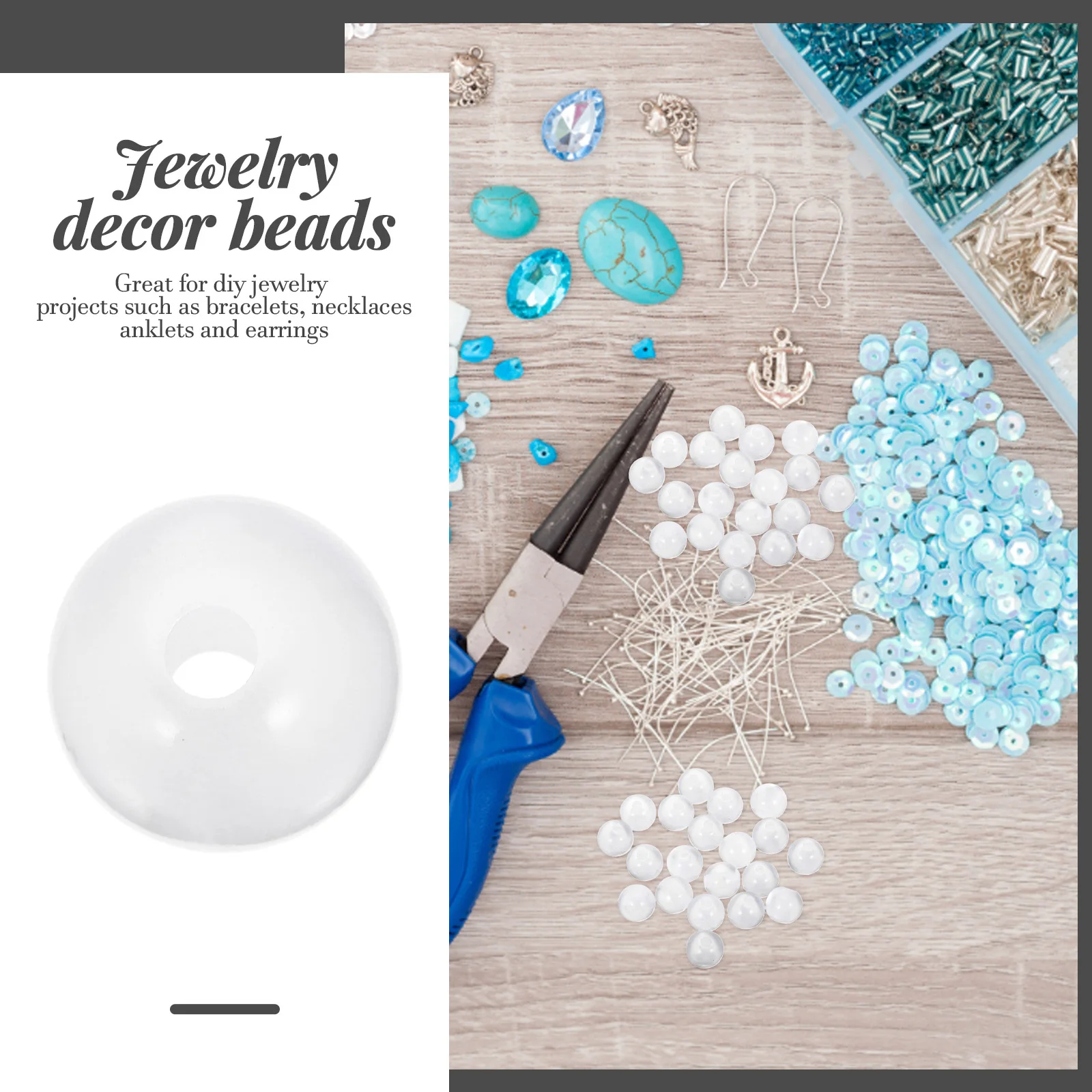 

100Pcs Cat Eye Spacer Beads Colorful Premium Material DIY Jewelry Making Beads for Bracelets Necklaces Crafts DIY Craft Supplies