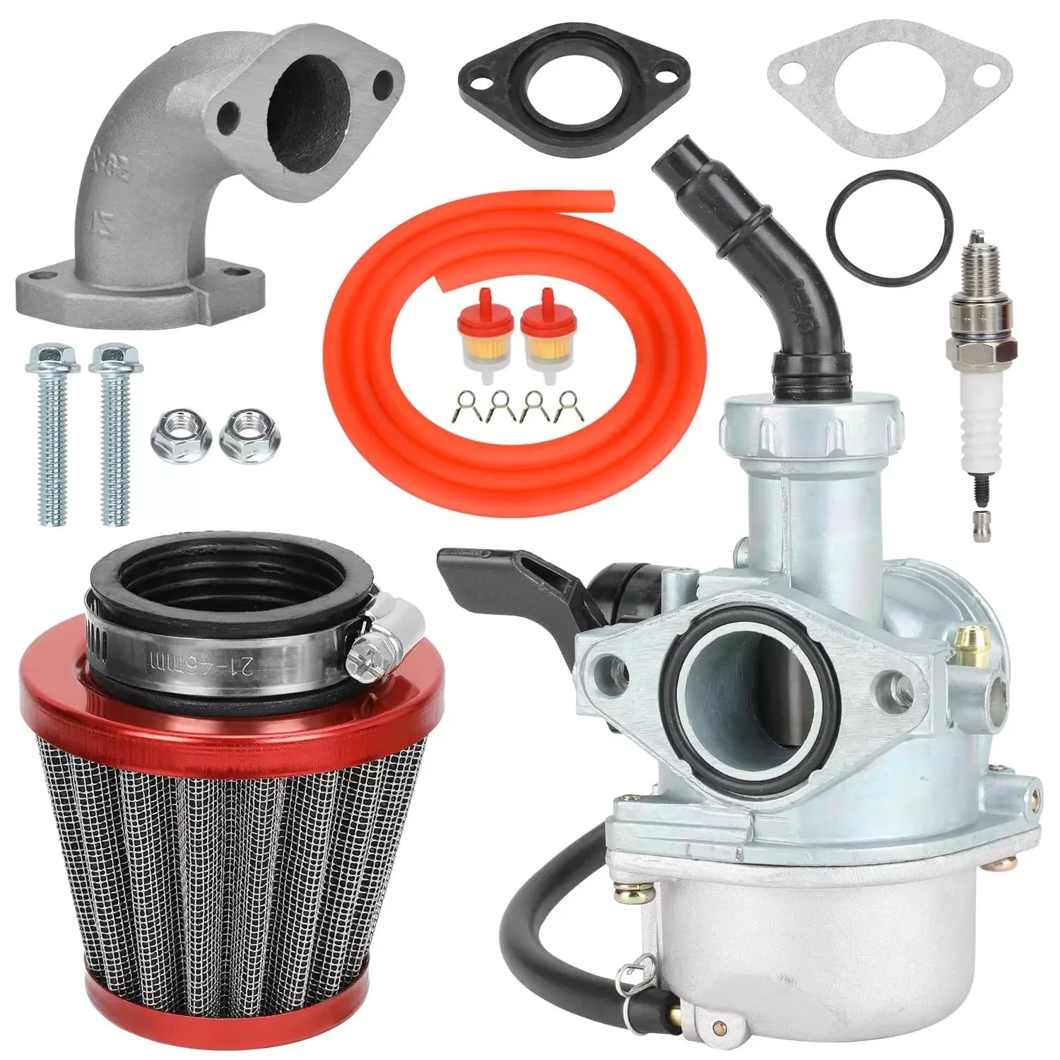 Engine PZ22 22mm Carburetor & 38mm Air Filter For Keihin 125cc KAYO Apollo Bosuer xmotos Kandi dirt/pit bikes monkey bikes ATV