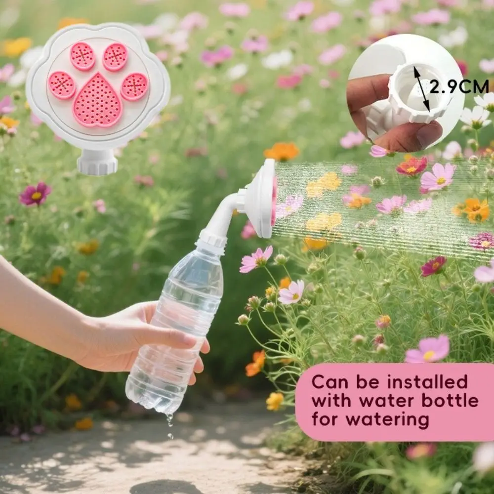 

Plastic Bottle Cap Sprinkler Threaded Portable Water Bottle Shower Cap Cute Watering Sprinkler Nozzle Pet Shower