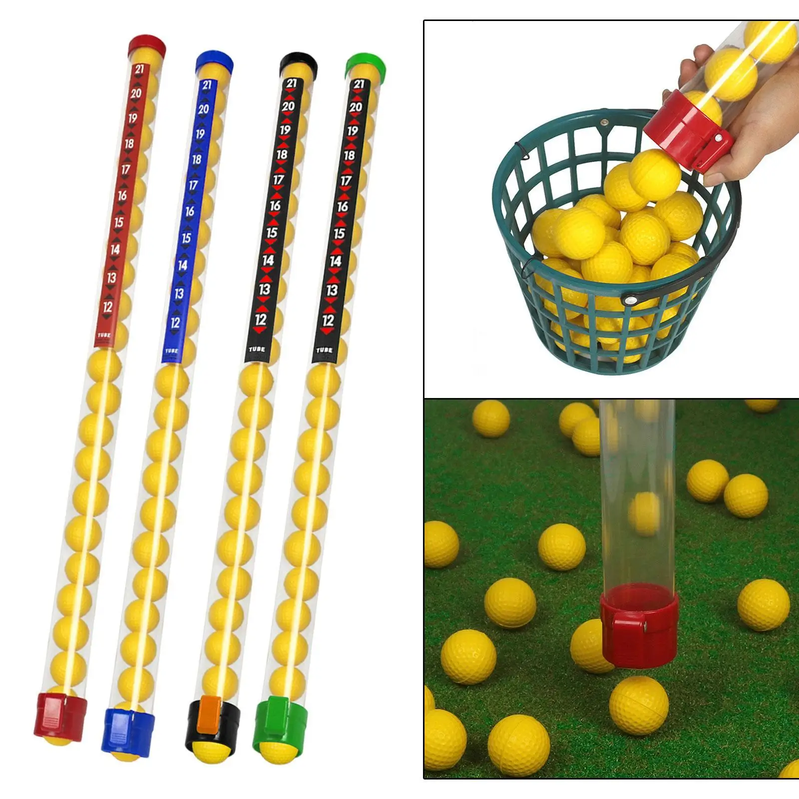 

Golf Ball Retriever Sturdy with 23Pcs Balls for Training Outdoor Practice