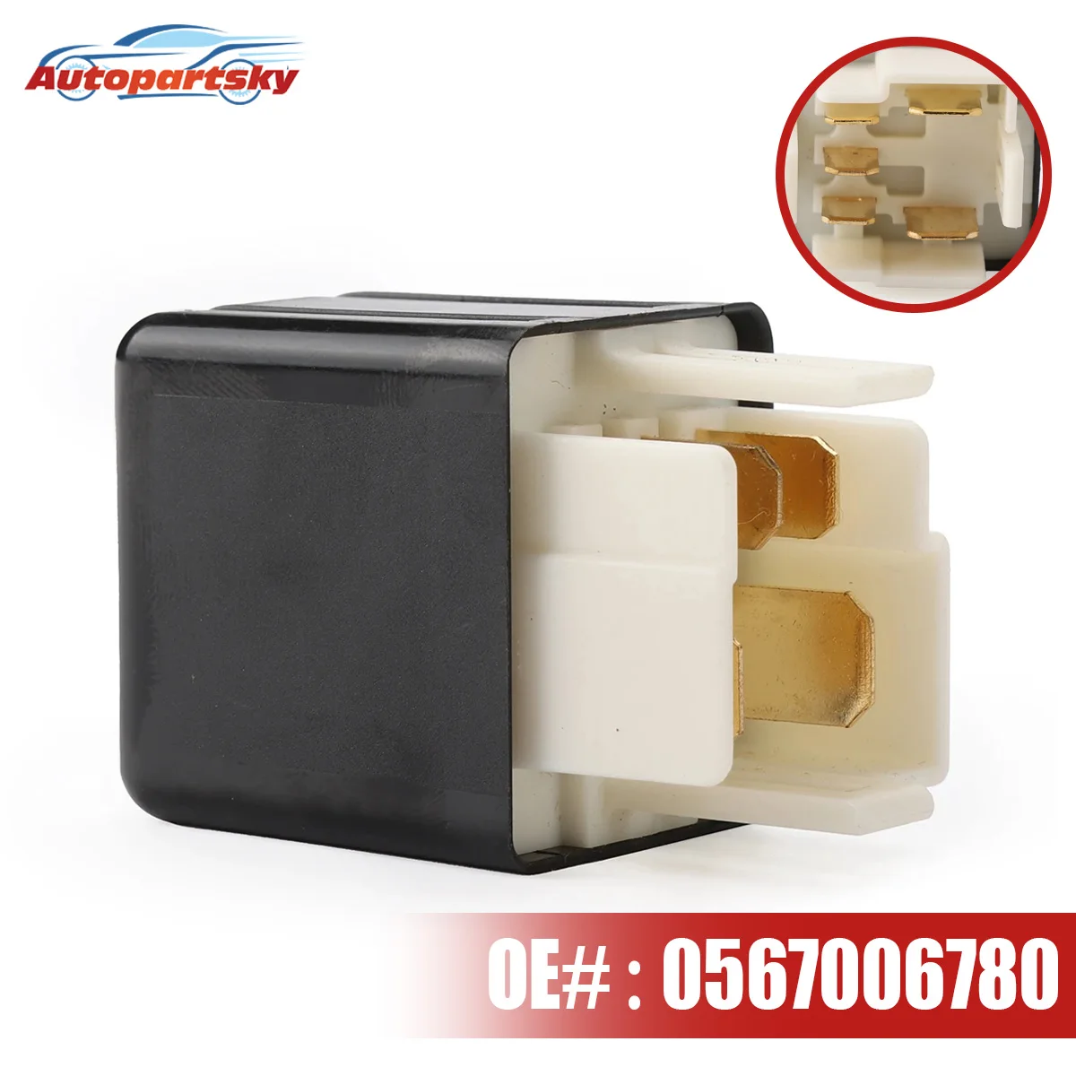 

12V 5-Pins Power Automotive Relay Assy For Lexus ES GS GX For Toyota Avensis Camry Corolla Land Cruiser 90987-04002 056700-6780