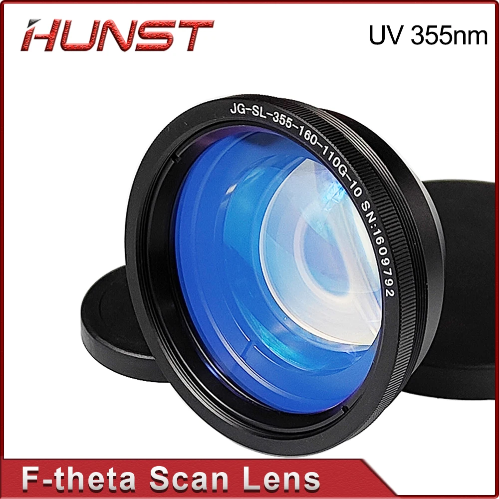 Hunst F-Theta 355nm Lente di scansione laser UV 70*70mm 110*110mm 175*175mm 200x200 300*300mm Specchio di campo per macchina per incisione laser UV