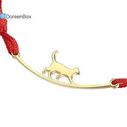 1PC Cat Animal Connector Charms Stainless Steel Metal Simple Connector Jewelry Making Findings Diy Necklace Women Jewelry 31x9mm