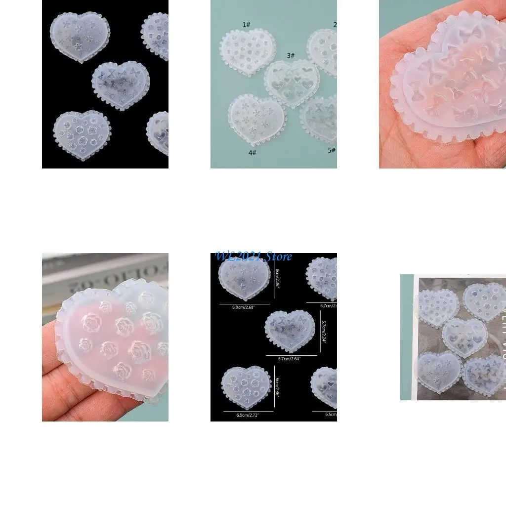 

G5GC Silicone Clay Moulds Jewelry Moulds Hand Making Accessories Silicone Material