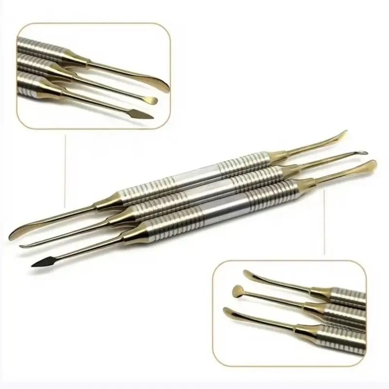 1Pc 3Pcs Dental Periosteal Elevator Dual Ended Bone Membrane Separator  Dentistry Surgical Oral Implantology Instruments