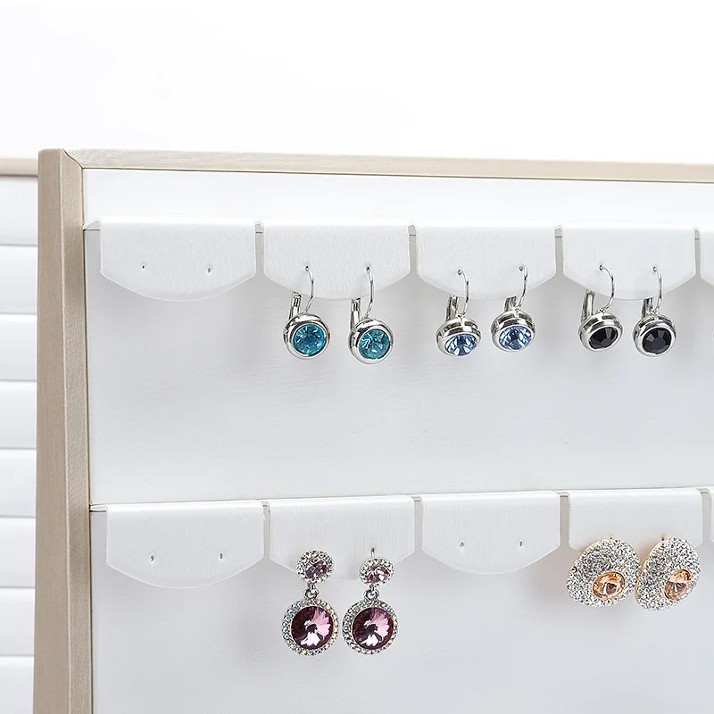 PU Jewelry Display Rack Earrings Necklace Pendant Shows Counter Window Showcase Ring Jewelry Organizer Storage Tray