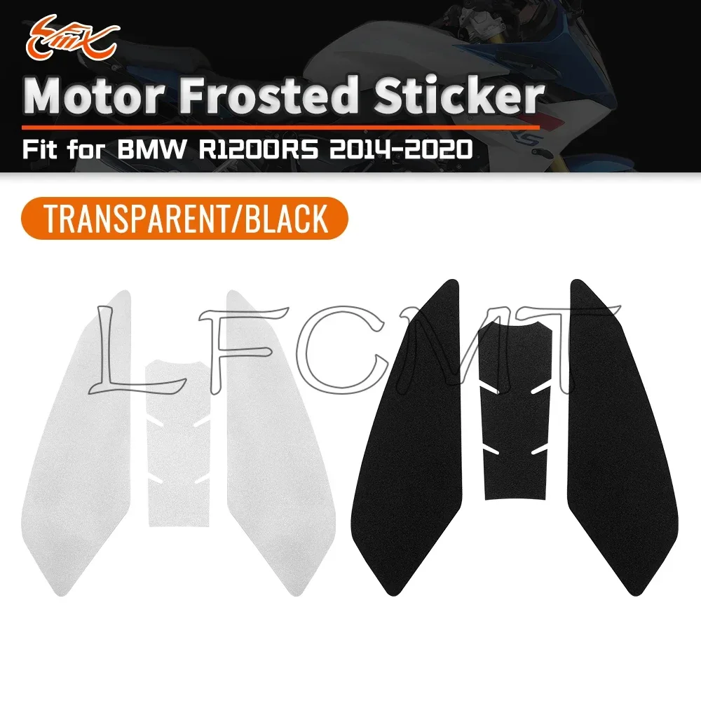 

Fit for BMW R1200RS R1250RS 2014-2020 Motorcycle Frosted Tank Pad Sticker Gas Knee Grip Tank Traction Pad Protector Sticker