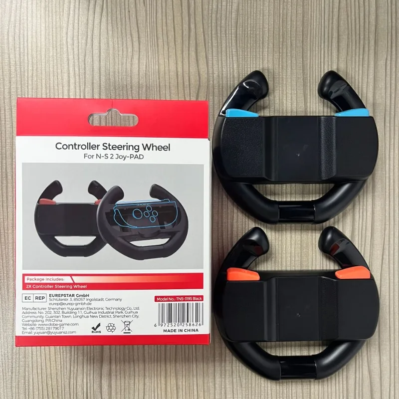 

2PCS/set Steering Racing Wheel for Switch 2 Joy-Con Controller Left Right Game Steering Wheel Game Accessories