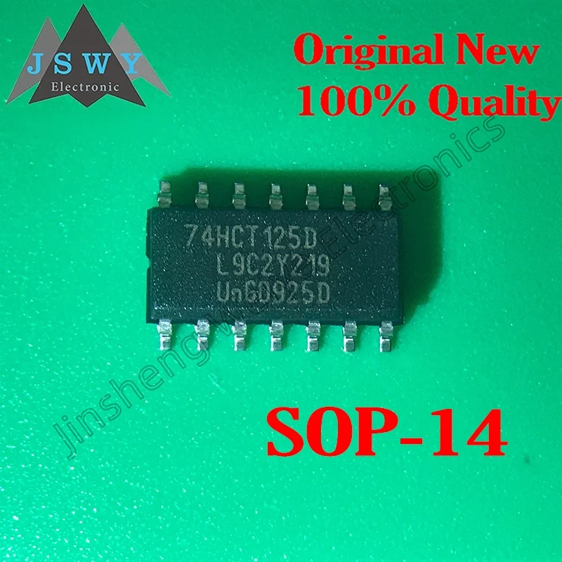 (50/200 PCS) 74HCT125D HCT125 SOP-14 100% original in-stock 4-way tri-state buffer isolation chip with fast delivery