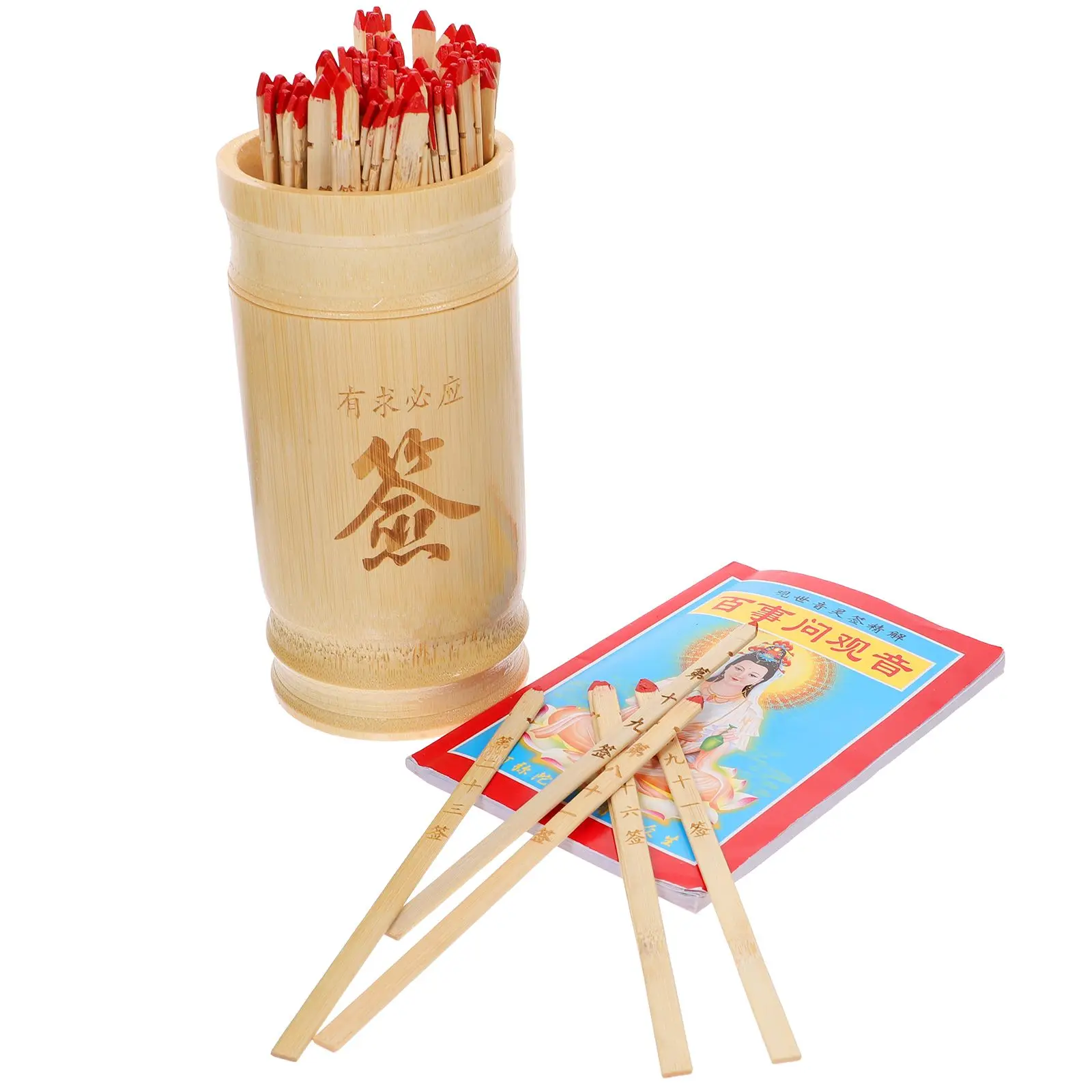 

Divination Fortune Bucket Lottery Container Wood Ancient Chinese Telling Sticks Toddler