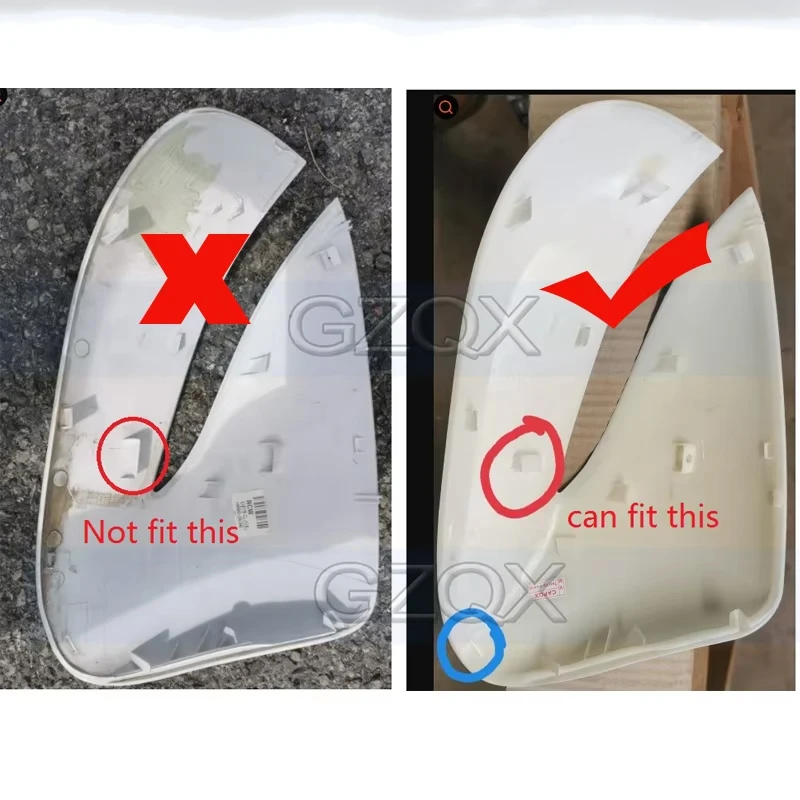 CAPQX For Hyundai Santa Fe Santafe IX45 2013-2018 Car Rearview Mirror Glass Lens Side Mirror Lid Cover Mirror Frame Turn Signal