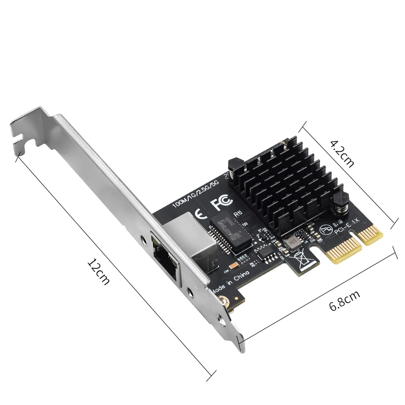 Karta sieciowa 5G/2.5G PCI-E do RJ45 z chipem RTL8126/8125B, Gigabit Ethernet PCI Express, 10/100/2500/5000Mbps, 1Gbps/5Gbps — zdjęcie produktu 7