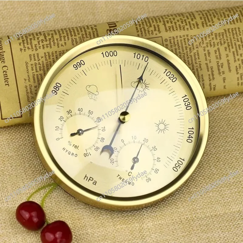 Atmospheric Pressure Gauge Thermometer Humidity Weather Forecast Home Marine Barometer Air Pressure Gauge