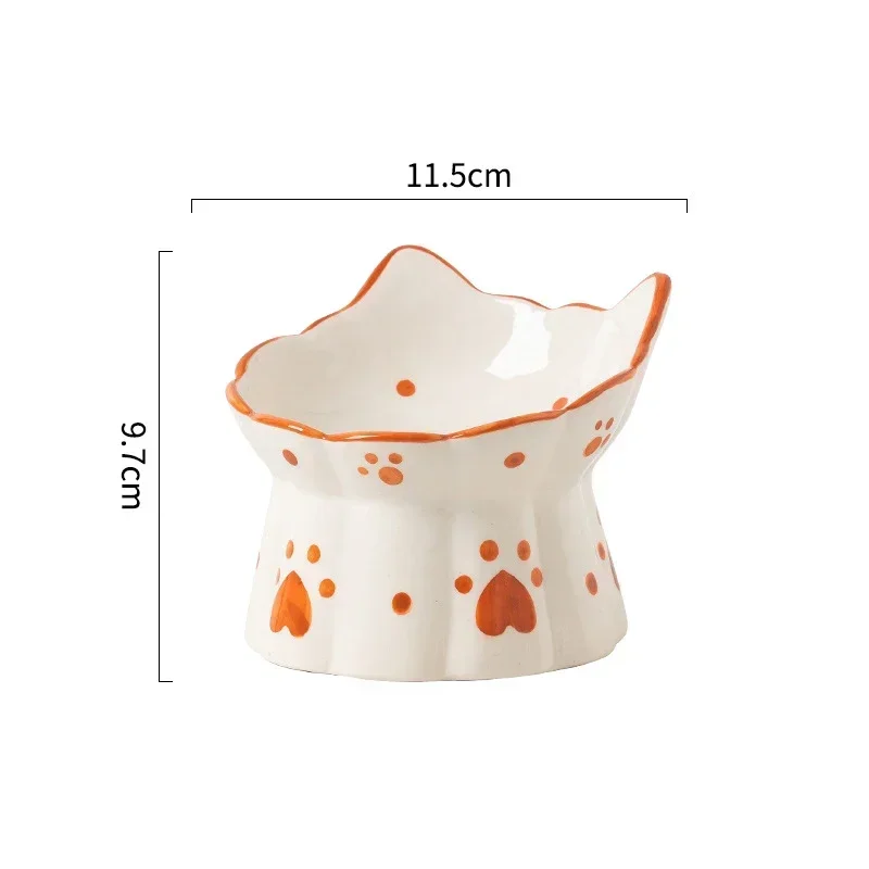 Feeding Cat Elevated Feeders Accessories Small Set Cats Water Puppy Snack Eating Bowls Food Pet Ceramic Dogs Drinking Bowl