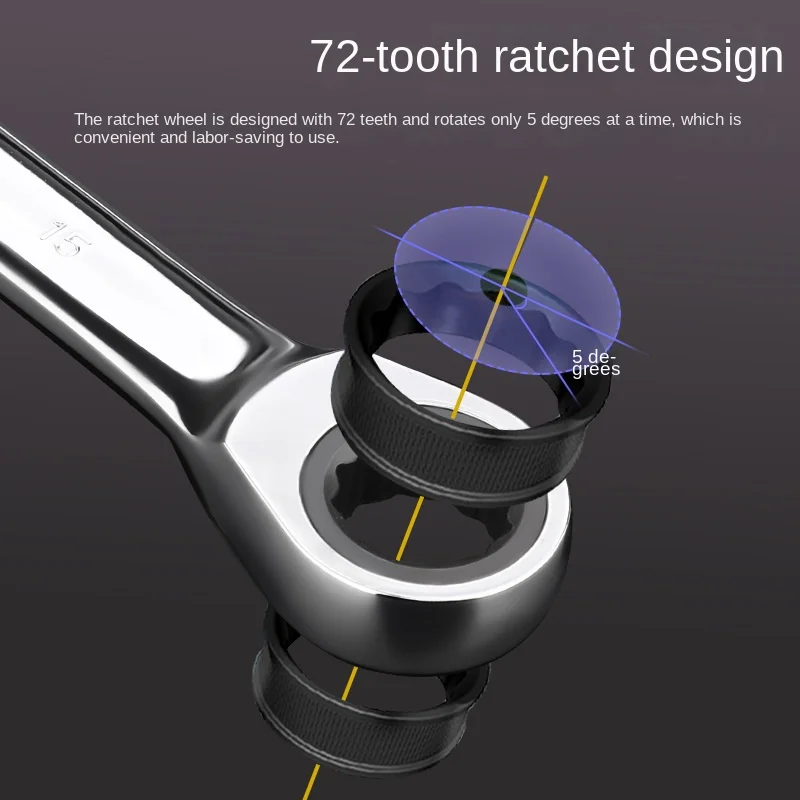 Ratcheting Combination Wrench Set,Metric Chrome Vanadium Steel Hand tool sets Universal Key Wrenches Spanne