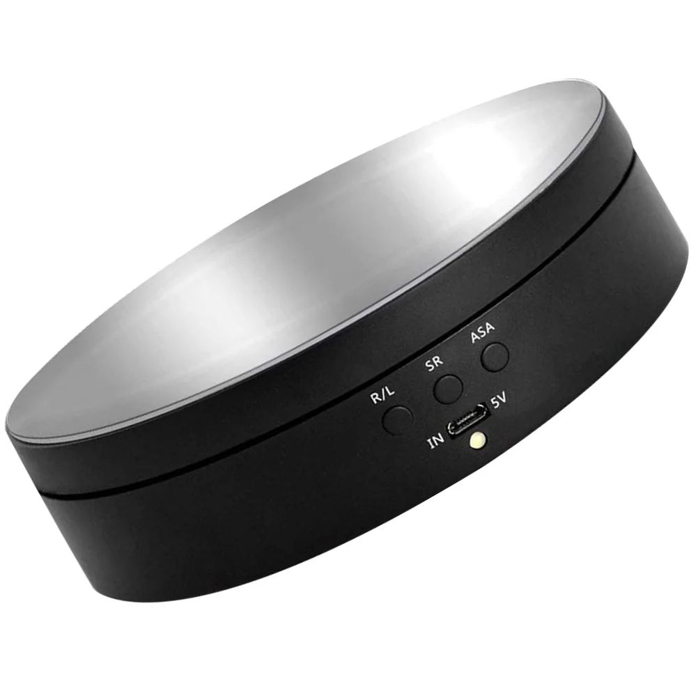 Rotating Display Stand Motorized Adjustable 2 4 6 Rotation 45 90 180 360 Degrees Jewelry Turntable Electric Motorized