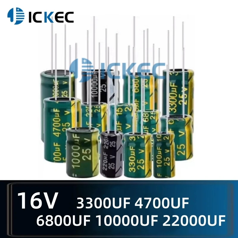 

Leaded Inline Electrolytic Capacitors 10V 470UF 680UF 1000UF 1200UF 1500UF 1800UF 2200UF 3300UF 4700UF 6800UF 10000UF 22000UF