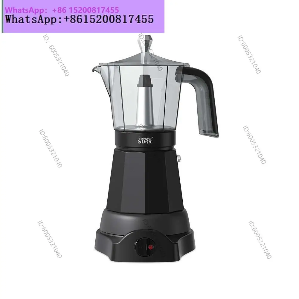 1PCS      Winningstar Household Double Valve Mocha Brewing Coffee Pot Espresso Electromechanical Mocha Pot