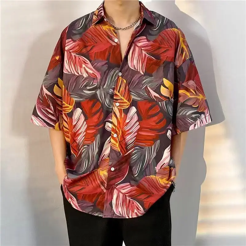 3D Printed  Fashion Casual Shirts Men's /Women's  Short Sleeves Loose Breathable  Hawaii Shirts