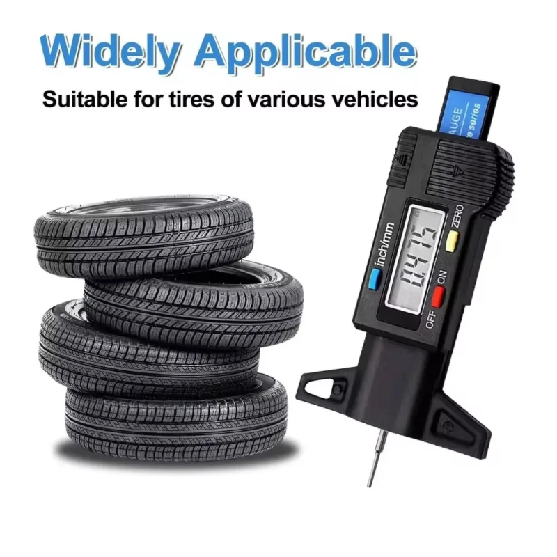 Automobile tire measuring tools, inner diameter calipers ranging from 0 to 25millimeters,digital tire depth measuring instrument