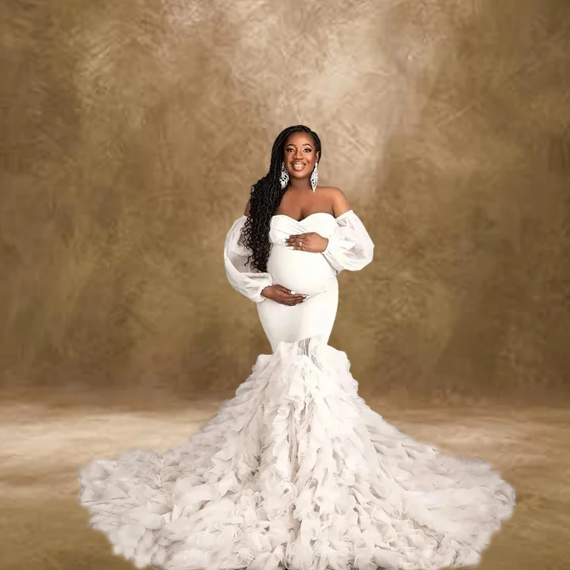 

Платье русалки для беременных — подчеркивающее талию мягкое сетчатое платье с расклешенной юбкой — платье из эластичного тюля для фотосессии, платье для беременных