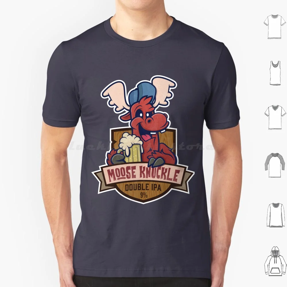 Double Ipa T Shirt 6xl Cotton Cool Tee Ipa Beer India Pale Ale Label Logo Trophy Hunting Camping Animal Cute Brewery Funny