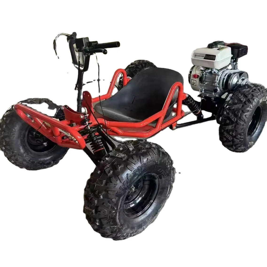 212CC Four-Stroke 10-inch Wheel Hub Gas-Powered Chain All-Terrain Off-Road Drift Mini Kart