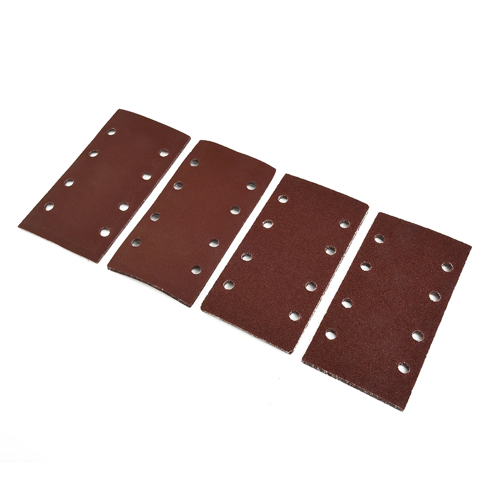 

Flocking Sandpaper Sanding Sheet Sandpaper 20pcs Sandpaper Hook&Loop Punched 60/80/120/240# 93*185mm Aluminium Oxide Hot New