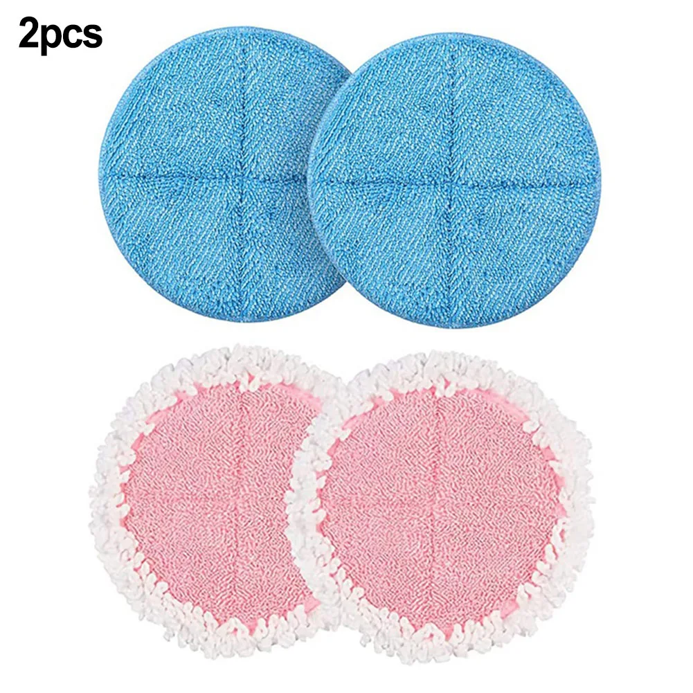 Rag Cleaning Pads Blue 2Pack Cloth Pads For BOBOT Electric Mop Cleaning Pads Easily Removed Exquisite Replacement Parts