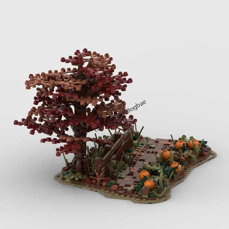 549 Uds. De ciudad, superventas, vista de calle, Moc Modular, modelo de escena de otoño, bloques de construcción Diy, Ideas creativas, juguetes para niños, regalo de cumpleaños