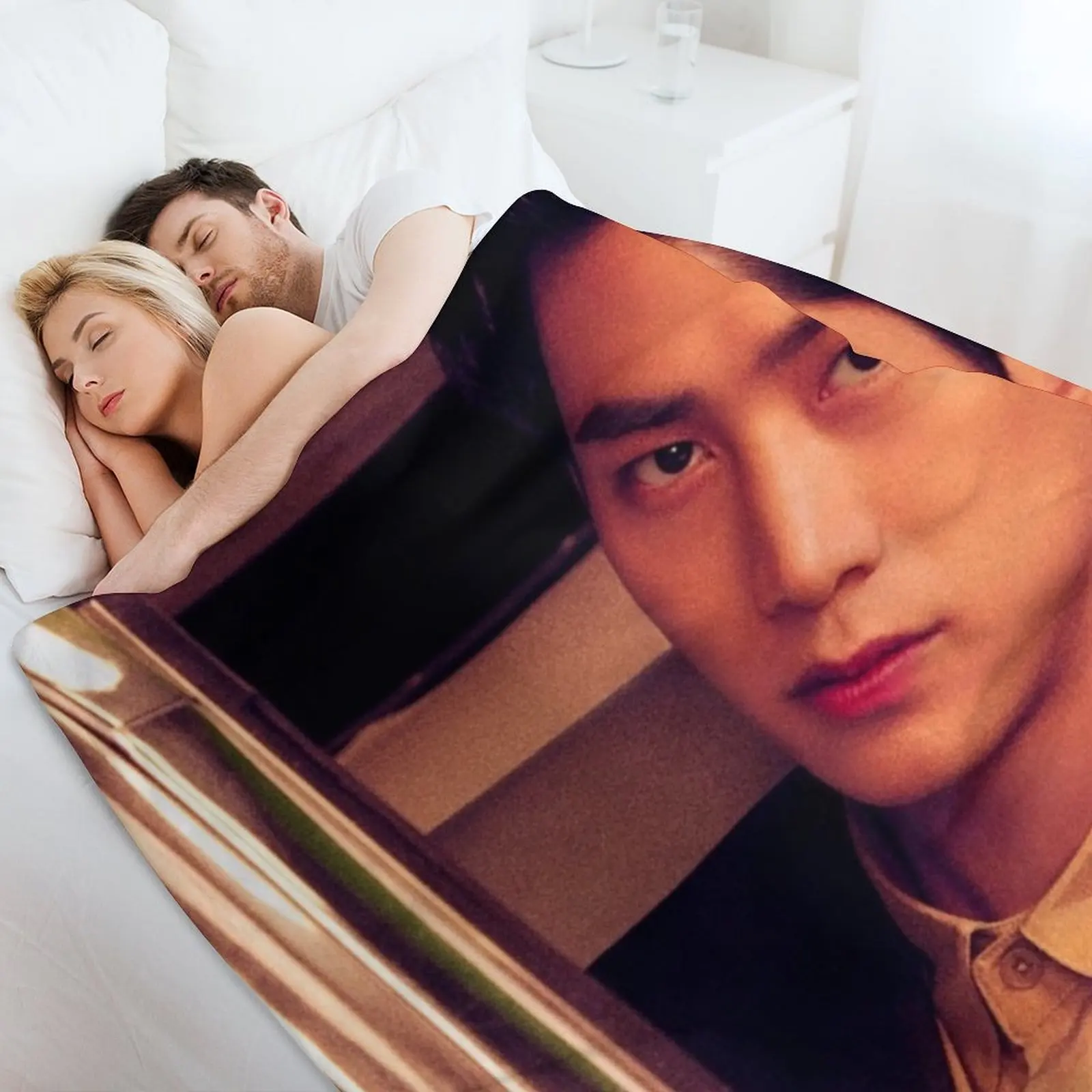 2PM With Me Again - TAECYEON Плед Декоративные диваны Пикник аниме Летние постельные принадлежности Одеяла