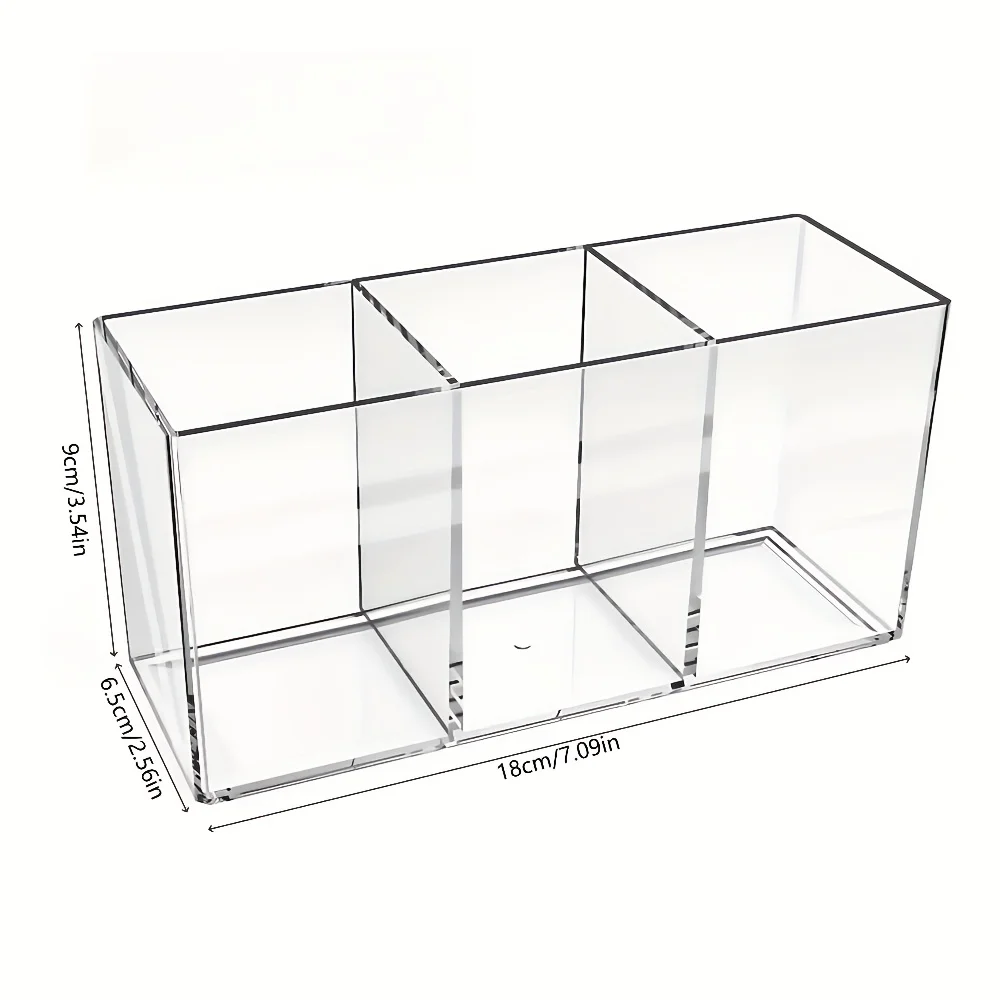 Organisateur de pinceaux de maquillage en acrylique, organisateur de bureau de vanité, organisateur de cosmétiques, porte-stylo de rouge à lèvres, Style haut de gamme de luxe