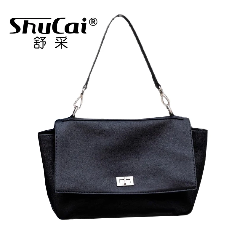 

Женская большая сумка с клапаном из натуральной кожи, модная большая сумка-мессенджер, роскошная дизайнерская женская сумка, женские сумки на плечо