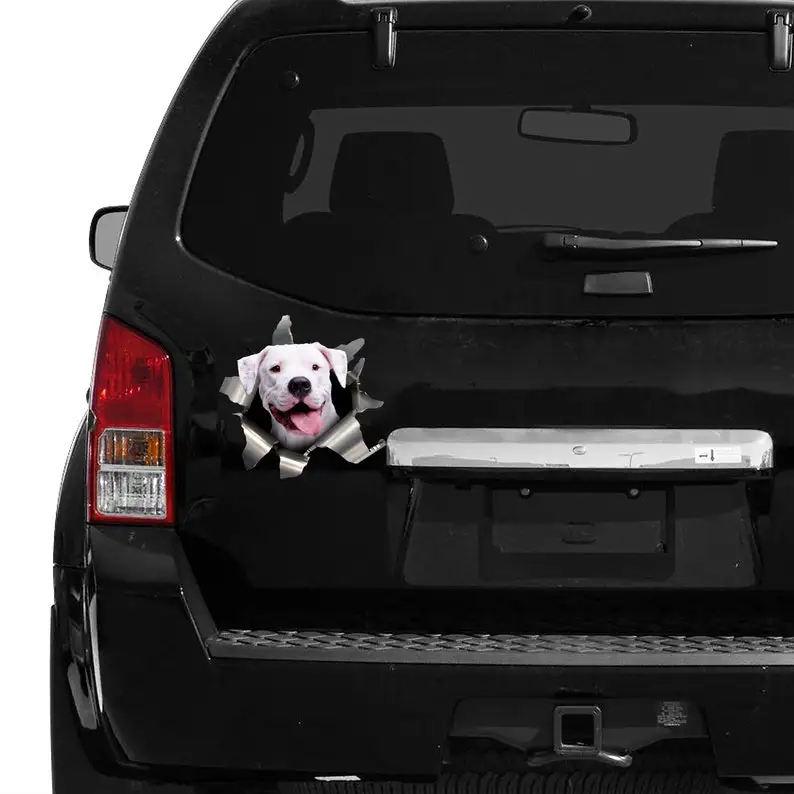 Dogo Argentino car sticker, Dogo Argentino decal, Dogo Argentino magnet