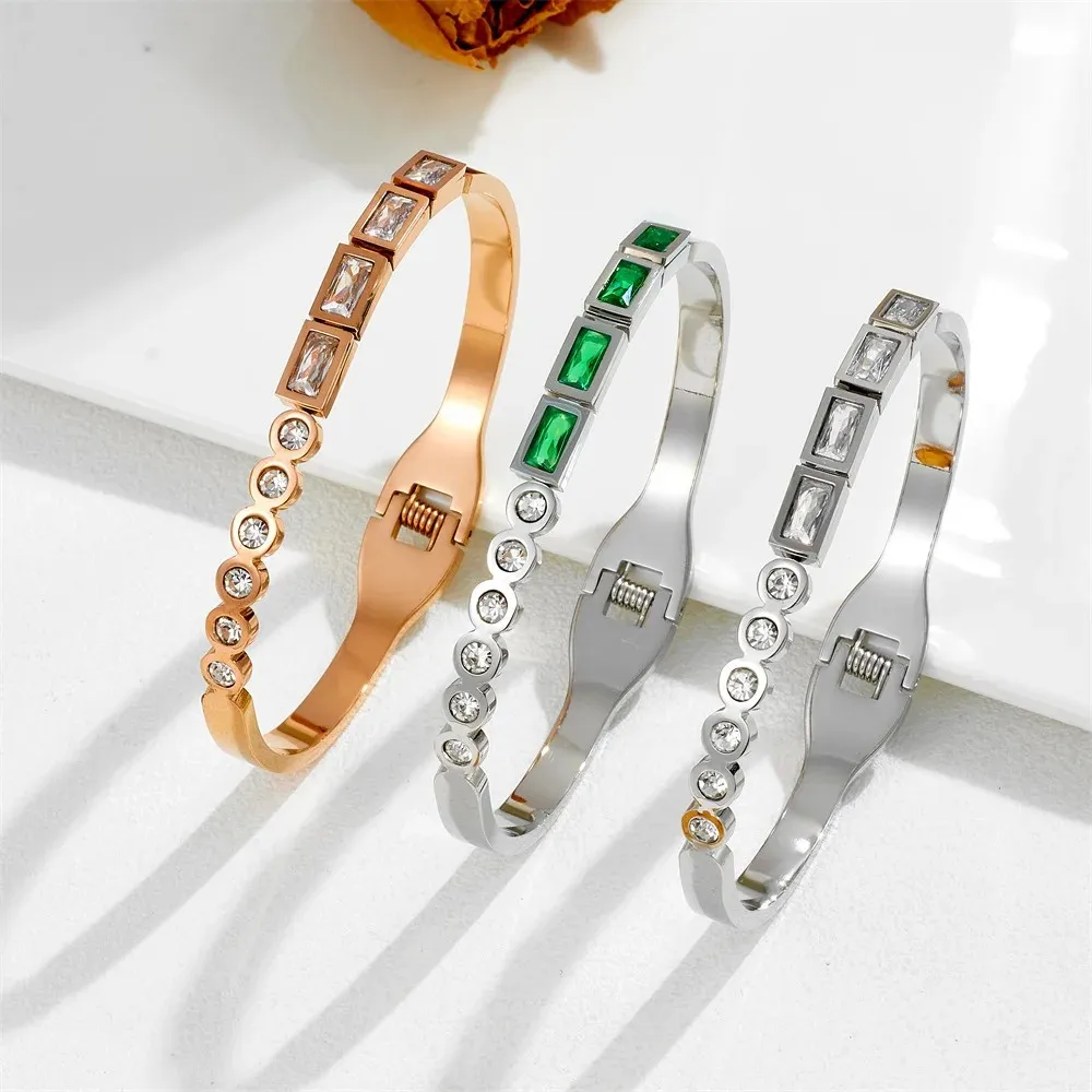 

16 Years Of Stainless Steel Factory Direct Sale Titanium Cuff Bracelets Bangles Anti-rust Fashion Influencer Jewelry Custom