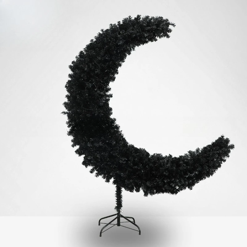 

Moon Tree Hotel Shopping Mall Window Christmas Tree Customization Halloween Black Moon Customization