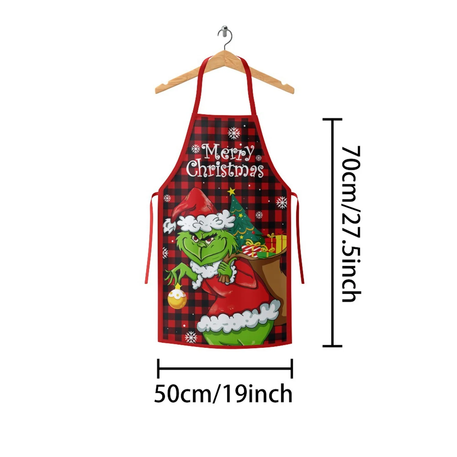 Christmas Aprons For Adults Thickened Apron Holiday Xmas Kitchen Apron Apron For Family Party Holiday, Christmas Home Decoration