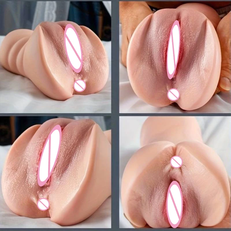 Sex Toys 3D Rubber Vagina Real Pocket Pussy Anal Sex Toys Artificial Vagina Adult Toys For Men Sex Shop Vagina Sex for Men