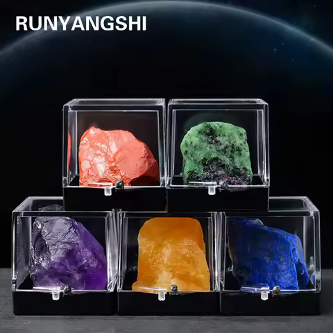 1PC Natural Crystal Rough Raw Stone Mineral Specimen Rocks Ore Gemstone For Collection Home Office Decor Gift