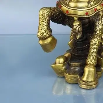 

13"Xizang Folk Old Bronze Kylin Unicorn Mythical Animals A Pair Amass wealth Worship Hall Town house Exorcism