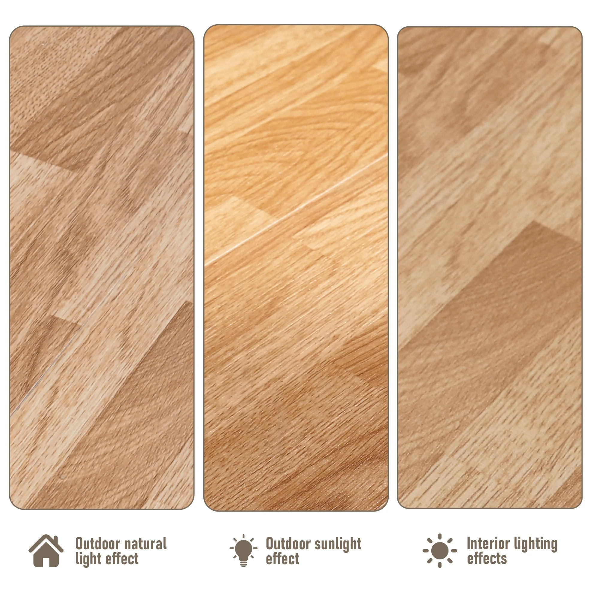 30 قطعة من أرضيات بلاط الفينيل قابلة للتقشير واللصق، مقاومة للماء، خشب بني (45 قدم مربع/صندوق) للولايات المتحدة #5