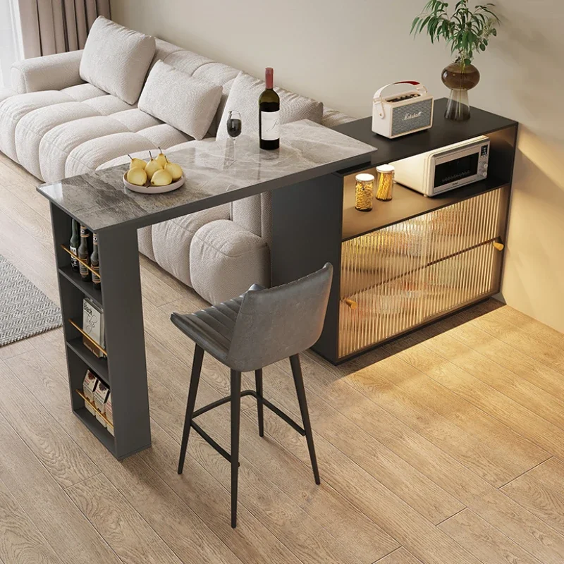 Coffee Extendable Bar Tables Dining Room Cocktail Modern Long Bar Tables High Kitchen Keuken Tafeljes Home Furniture YY50BT