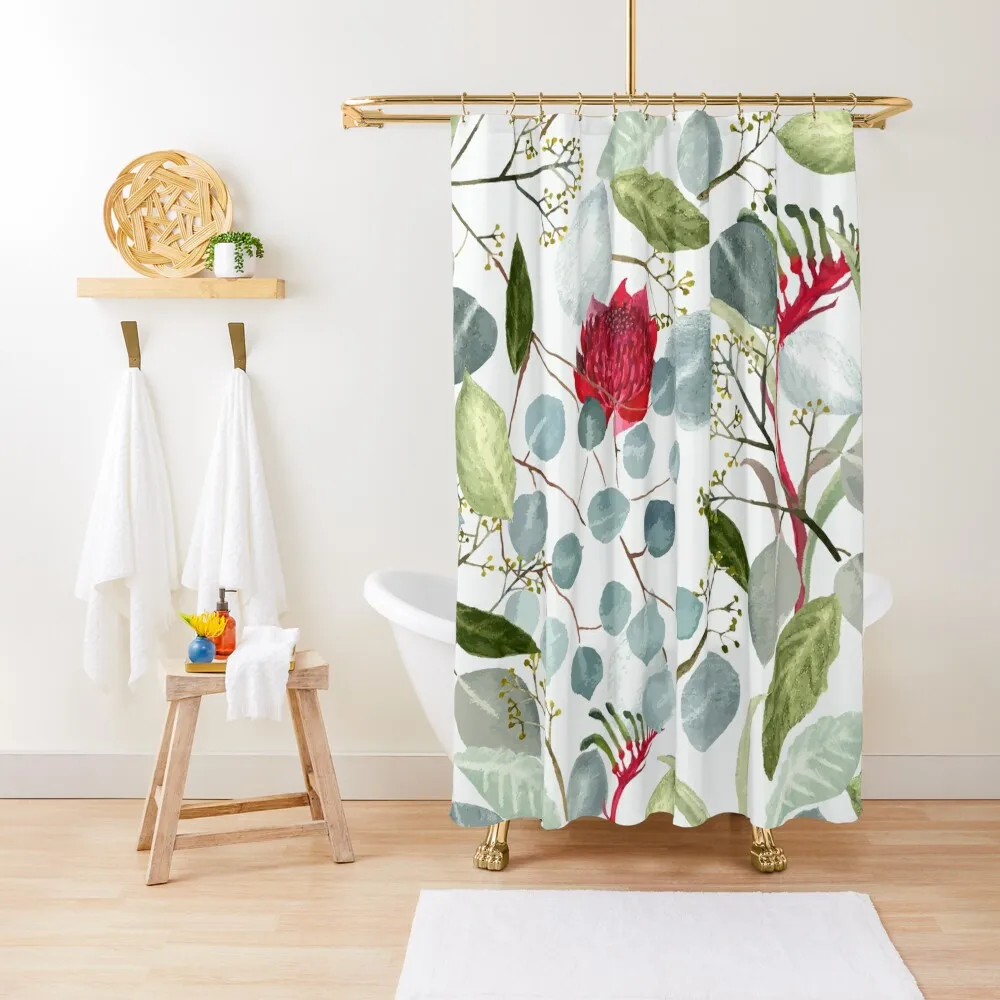 

Australian flora pattern Shower Curtain Bathroom Fabric Bathroom For Shower For Shower For Bathroom Curtain